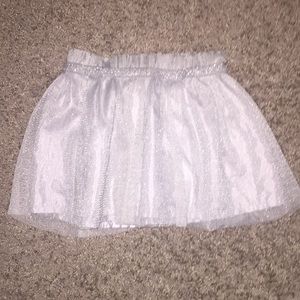 Silver sparkle skirt